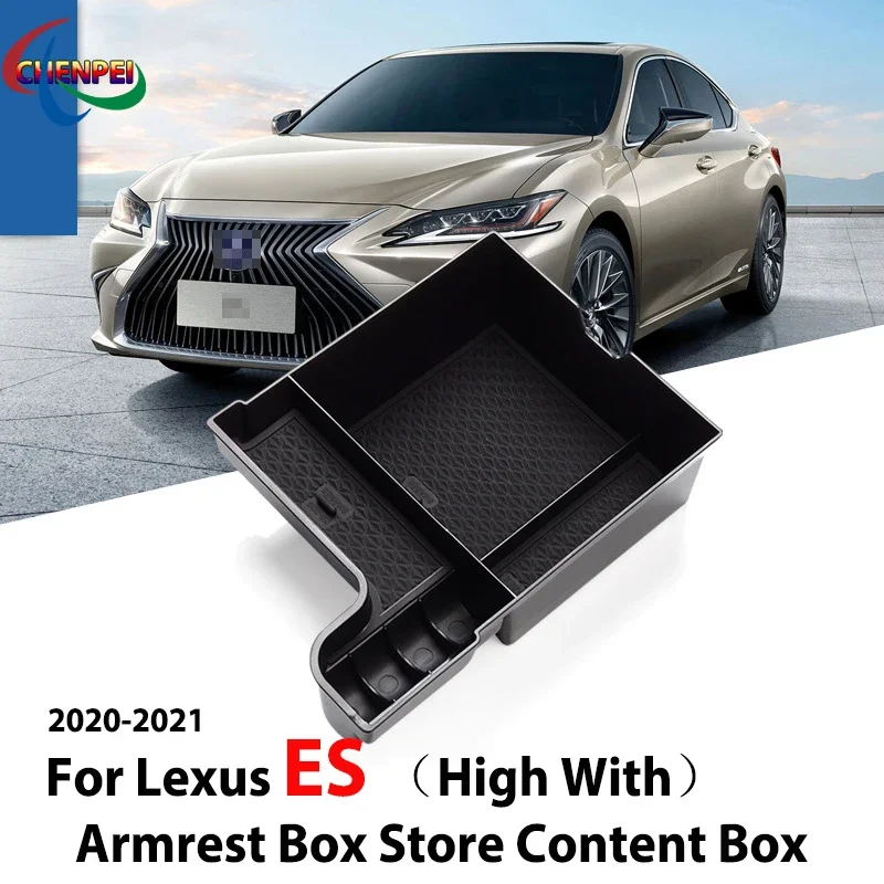 

For Lexus ES 2020-2021 Armrest Box Storage Box Modified Central Storage Box Compartment Box Decoration Car Accessories