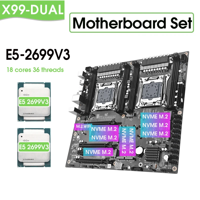 智② Mainboard X99ZX OEM dual chạy DDR4
