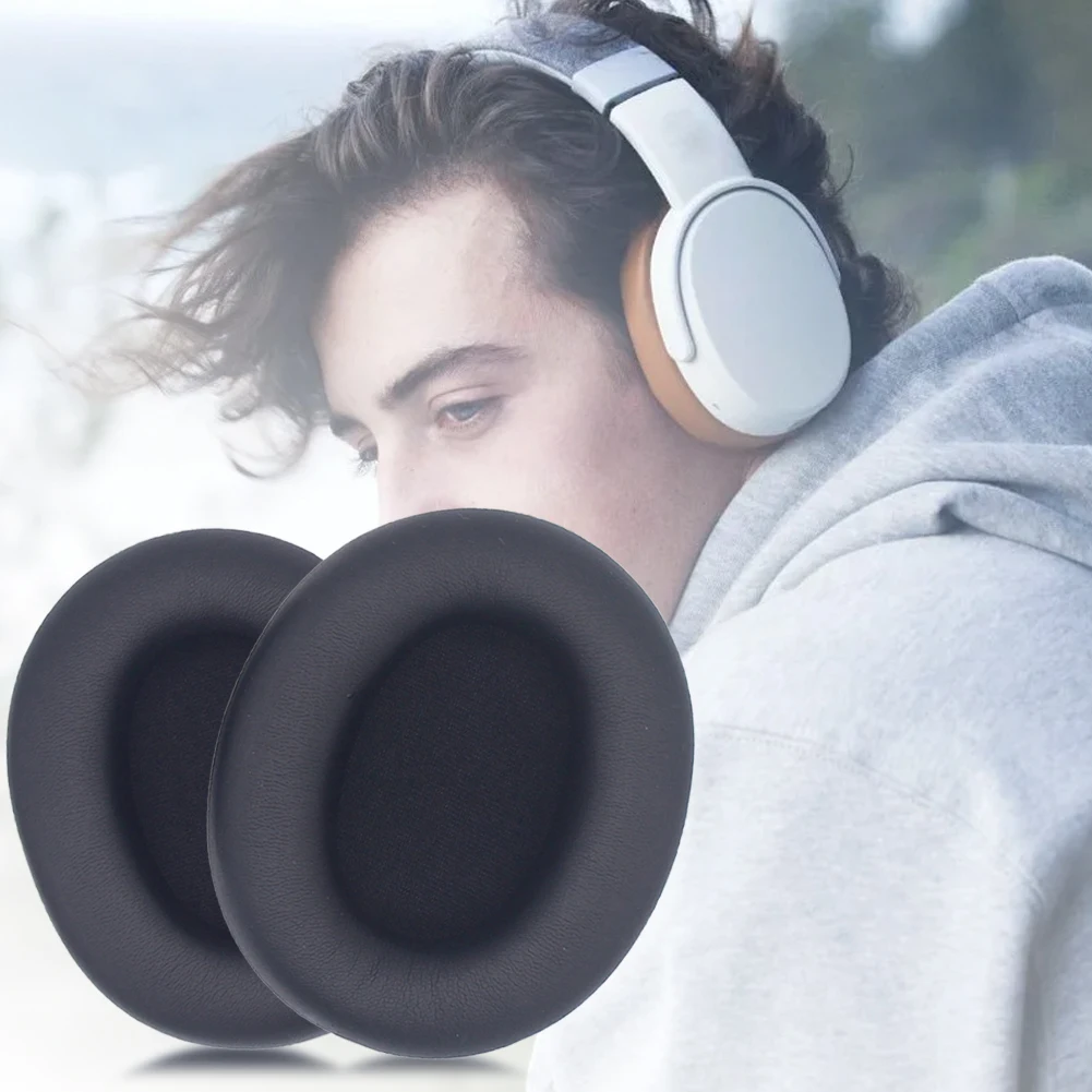 غطاء واقي لسماعة الرأس ، سماعة رأس من الجلد البروتيني ، وسادات أذن بديلة لوسادة الأذن لكسارة Skullcandy