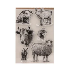 Clear Silicone Animal Stamps for Card Making Photo Album Decoration Transparent Silicone Rubber Stamps Seal for DIY Scrapbooking