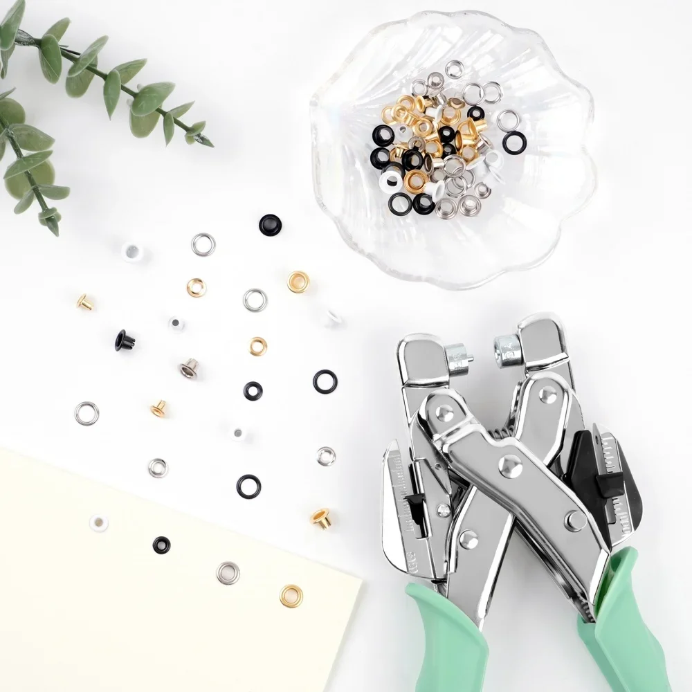 Grommet Tool Kit Handheld Hole Punch Pliers Buckle Buttons Metal Colour Pliers Hand Pressure Plier Rivet Buckle Sew Tool view 6
