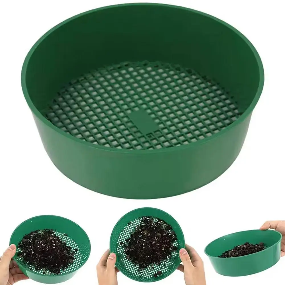 Plastic Soil Sieve Filter Mesh for Soil Stone Sifting Filtration Home Garden Flower Plant Nursery Tools