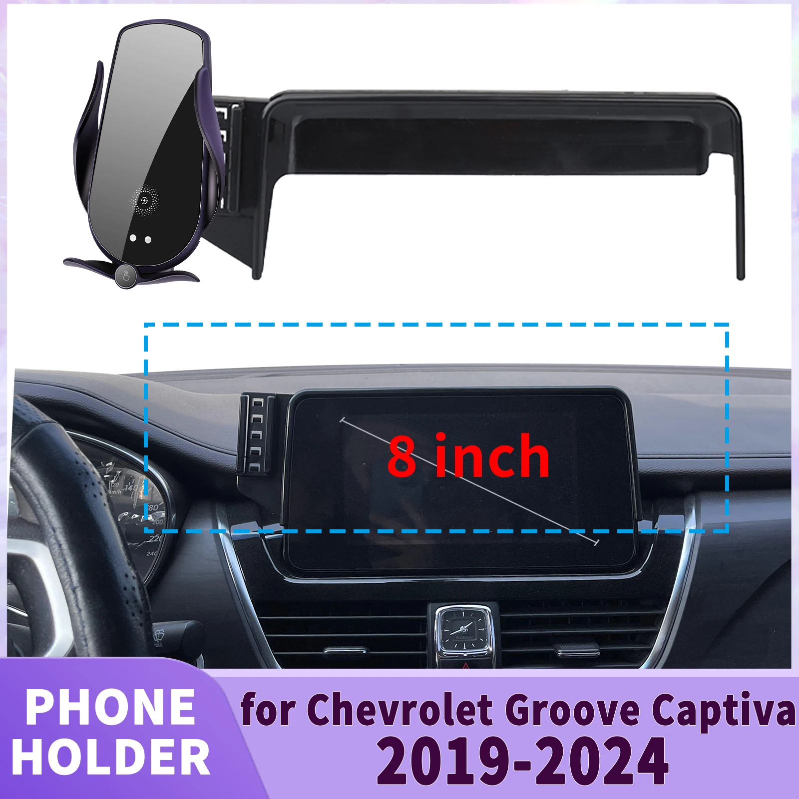 

fit for Chevrolet Groove Captiva 2019 2020 2023 2024 Screen Base Phone Holder Mount ​​ Secure Clip Car​​ accessoires