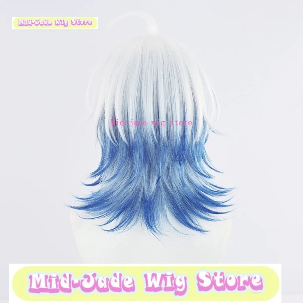 منتصف اليشم شعر مستعار مخزن الخامس Nayuta شعر مستعار تأثيري أنيمي لعبة لعب الأدوار الشعر الاصطناعية هالوين ملابس تنكرية للحفلات الدعائم #5