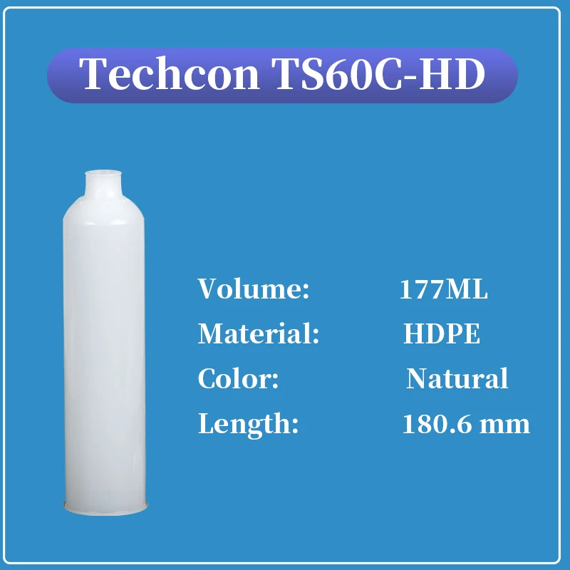 TECHCON TS 60C 6oz Heavy Duty HDPE Plastic Cartridges & Dispensing Accessories Kit  Single Component Adhesive/Sealant Compatible