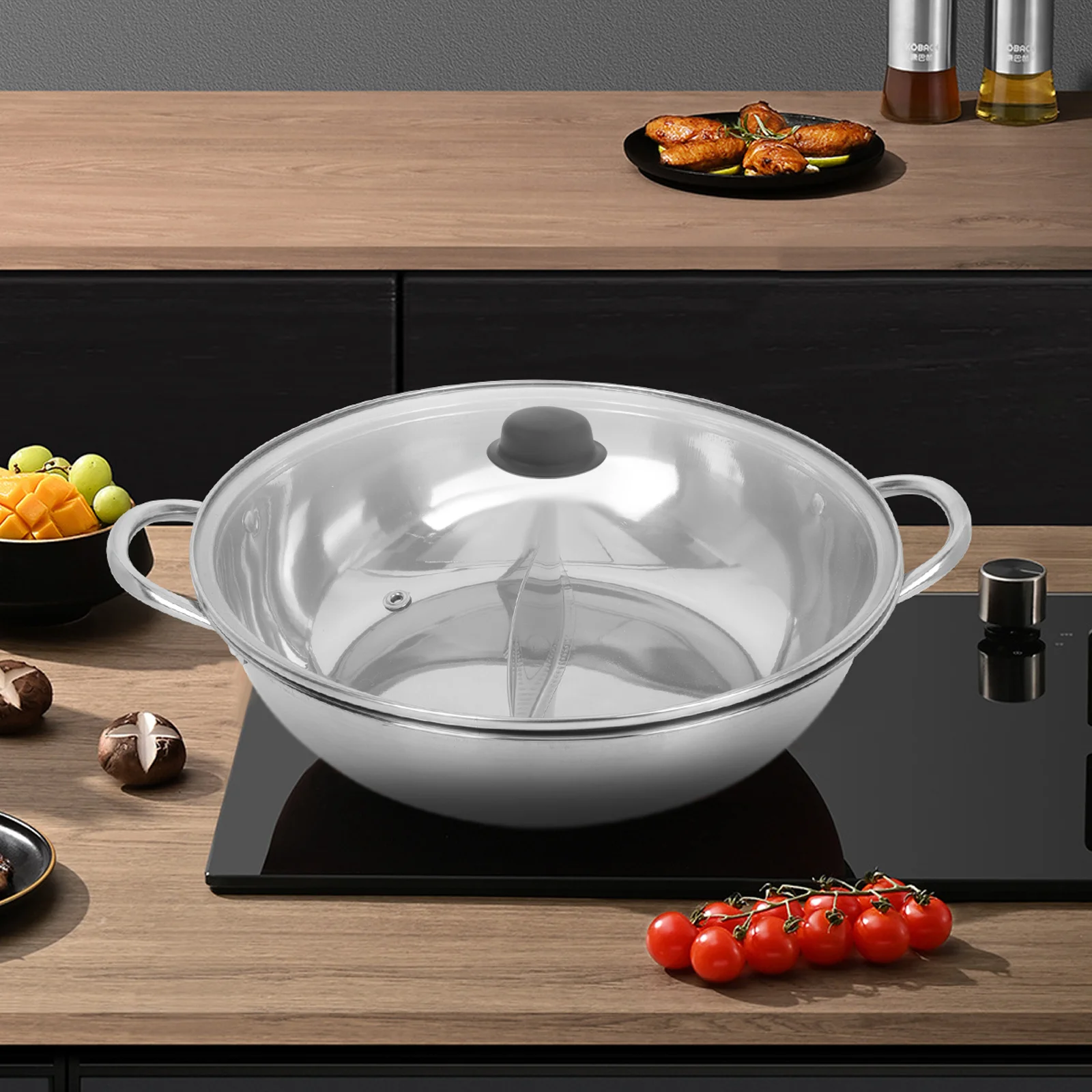 

2Pcs Silicone Pot Lid Knob Protectors Heat Resistant Universal Anti Scald Pot Handle Covers Kitchen Accessory Lid Knob Sleeves