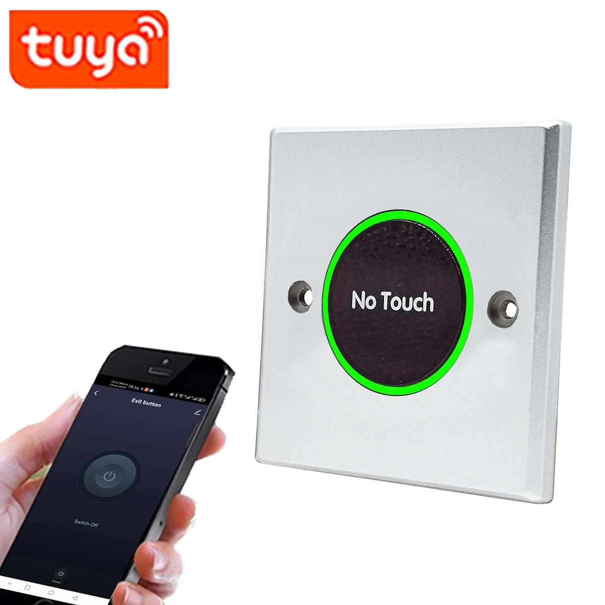 

WiFi Tuya Contactless Infrared No Touch Exit Button IR Door Lock Access Control System Release Switch