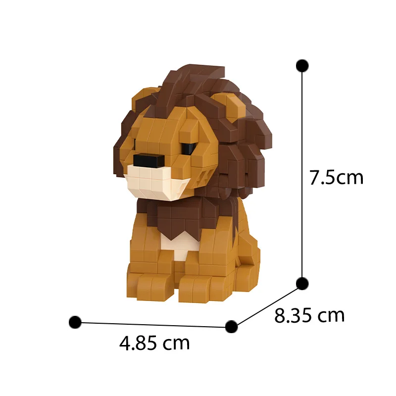 12 Styles Gifts Box Cute Zoo Series Elephant Panda Lion Building Blocks Kit Kids Toys DIY Educational Toys Birthday Gifts
