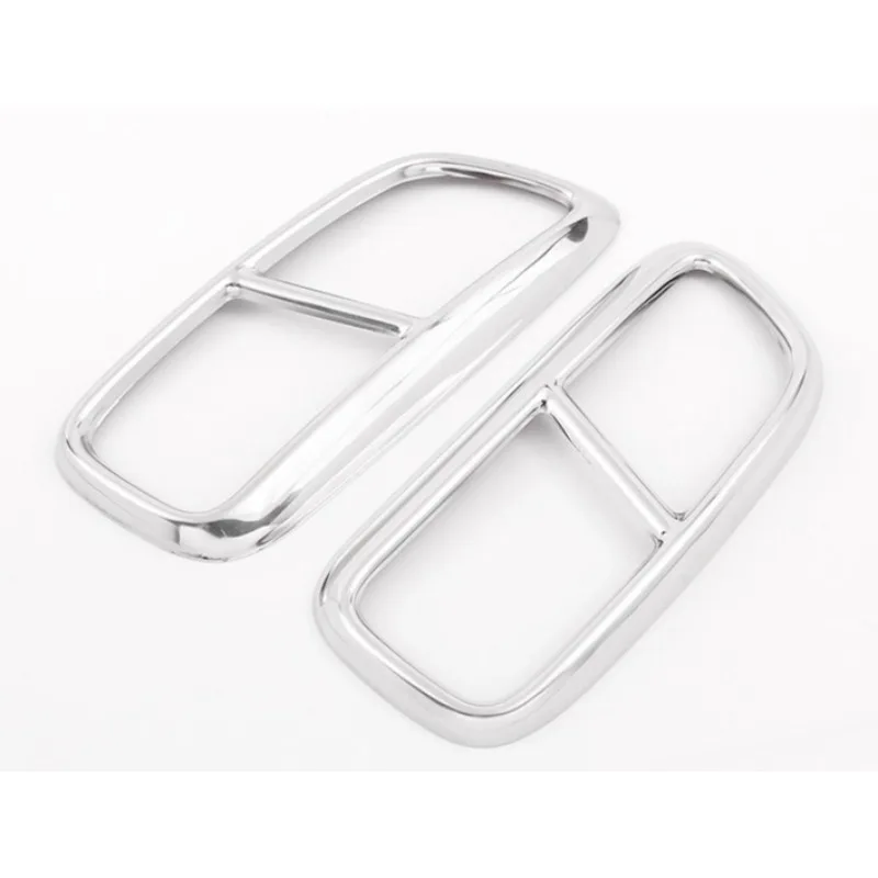 

Декоративная накладка на задний бампер с четырьмя выхлопными трубами для Volvo S60L S60 V60 S90 V90 XC90 XC60, серебристо-черная