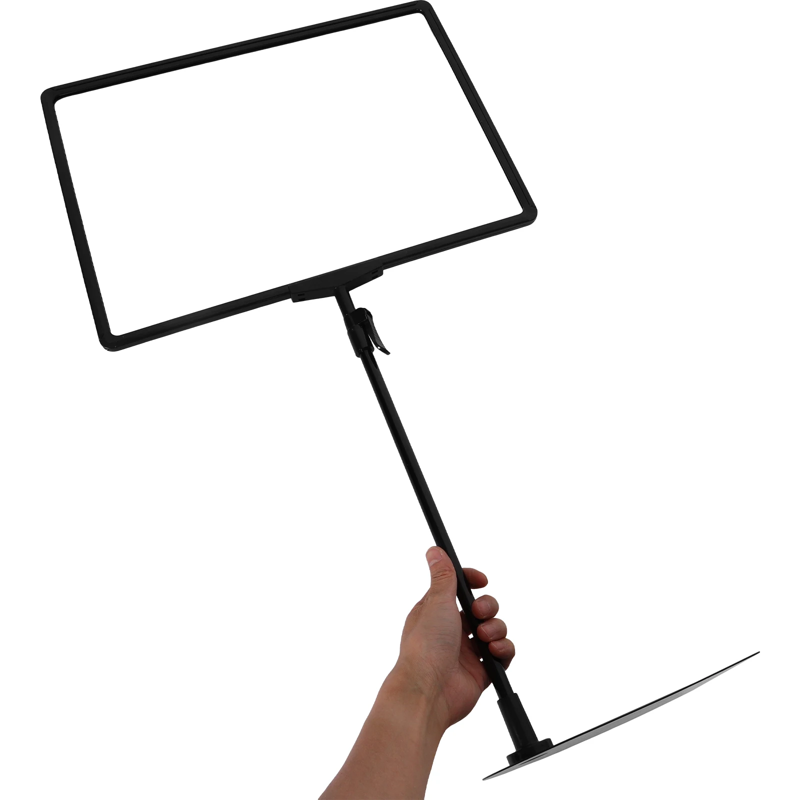 

Advertising Rack Adjustable Poster Sign Stand Floor Display Standing Holder Stainless Steel Banner Stands