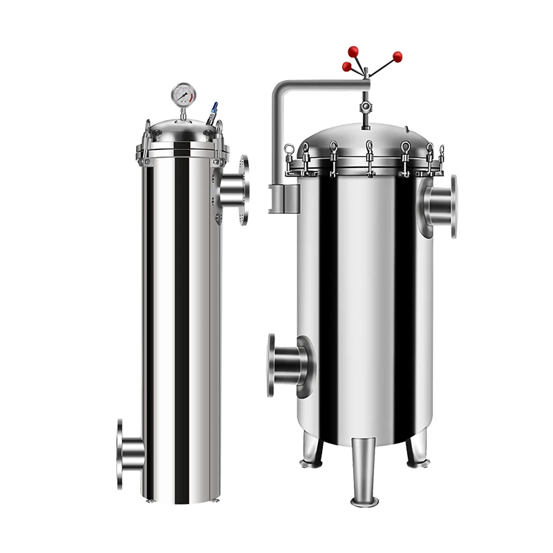 Precision security filter, sediment well water lifting ring, quick opening industrial 40-inch PP cotton pre-filtration equipment