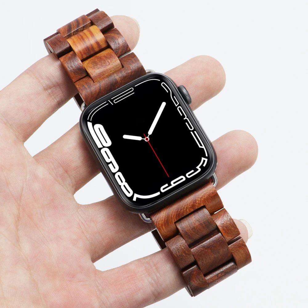 Wooden Band for Apple Watch Ultra 49mm SE 44 40mm 38 42MM Correa Wood Luxury Bracelet iWatch Series 8 7 6 SE 5 4 6 5 7 8 41 45mm