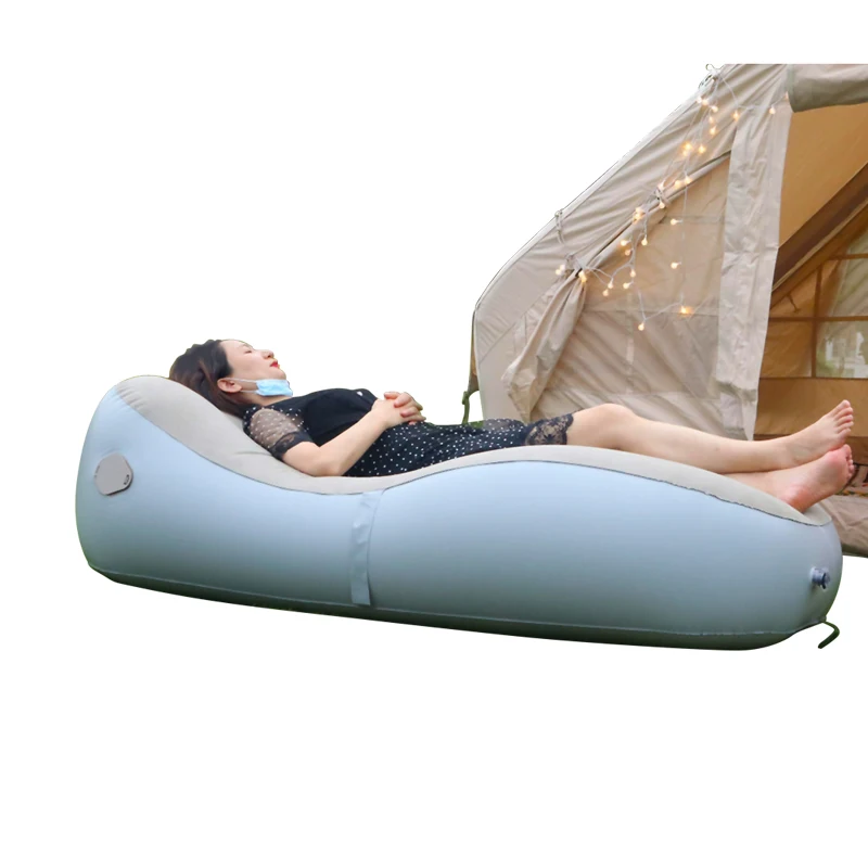 Factory Direct One Key Air Pumping Automatic Inflatable Sofa Bed Portable Air Mattress Outdoor Couch Lunch Camping