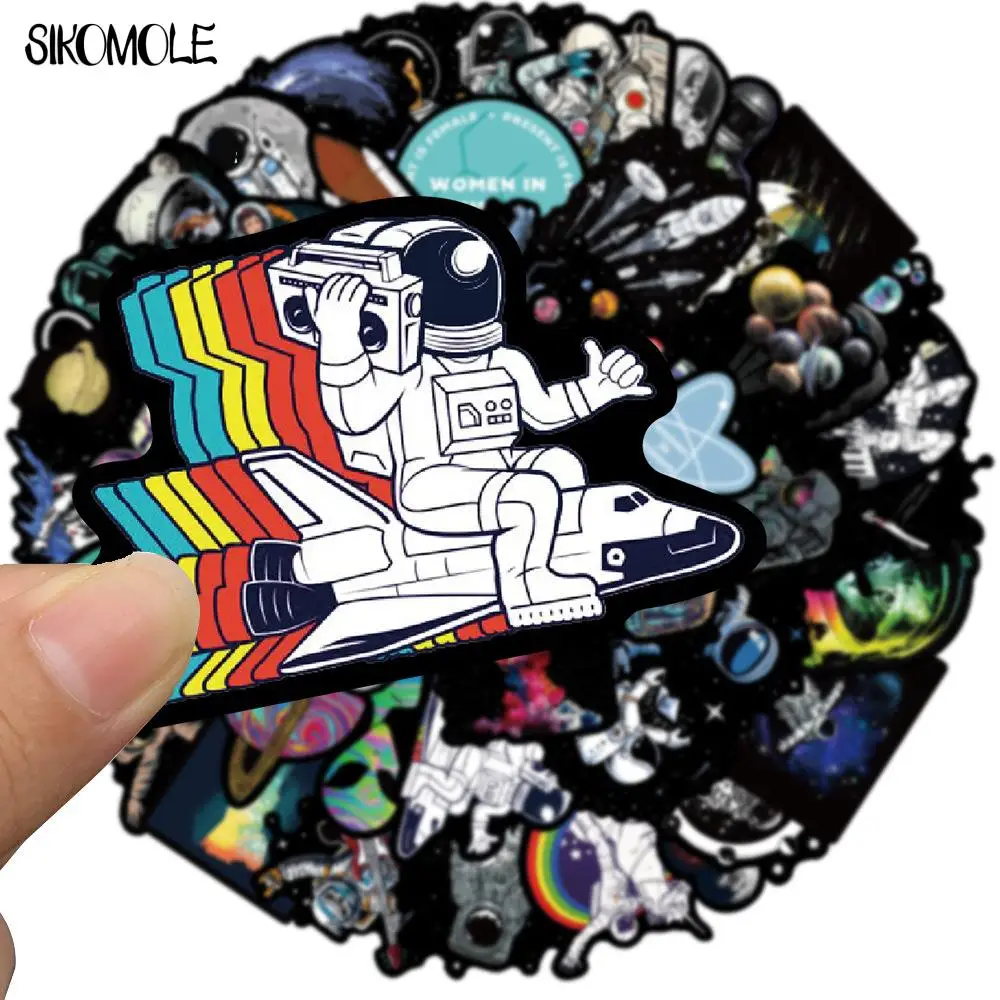 10/30/50PCS Anime Outer Space Astronaut Graffiti Stickers Car Guitar Motorcycle Luggage Suitcase DIY Toys Cool Decals Sticker F5