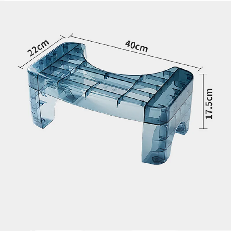 Tabouret de toilette transparent super porteur, repose-pieds pour animaux de compagnie, accessoires de salle de bain auxiliaires, B9