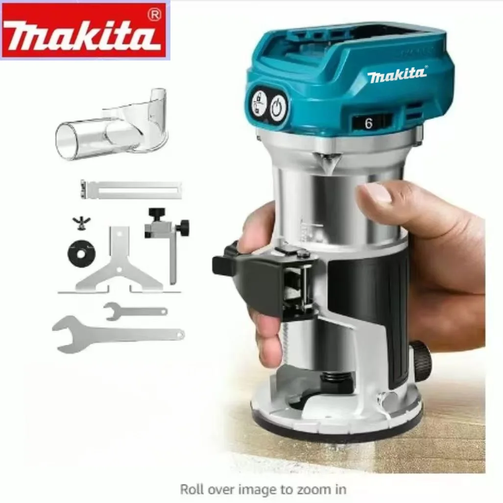 

Latest Makita original DRT50 cordless brushless woodworking trimmer slotting woodworking engraving machine power tools.