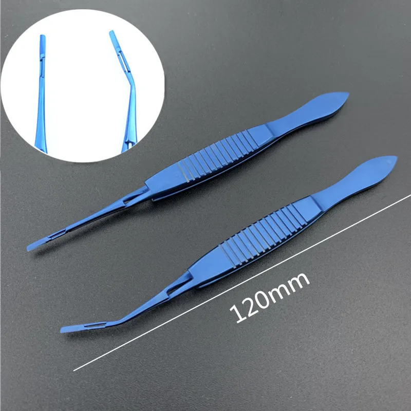 

Akahoshi Phaco Prechopper Forceps 120mm Ophthalmic Nucleus Tweezers Straight/Angle eye Microsurgery Instrument