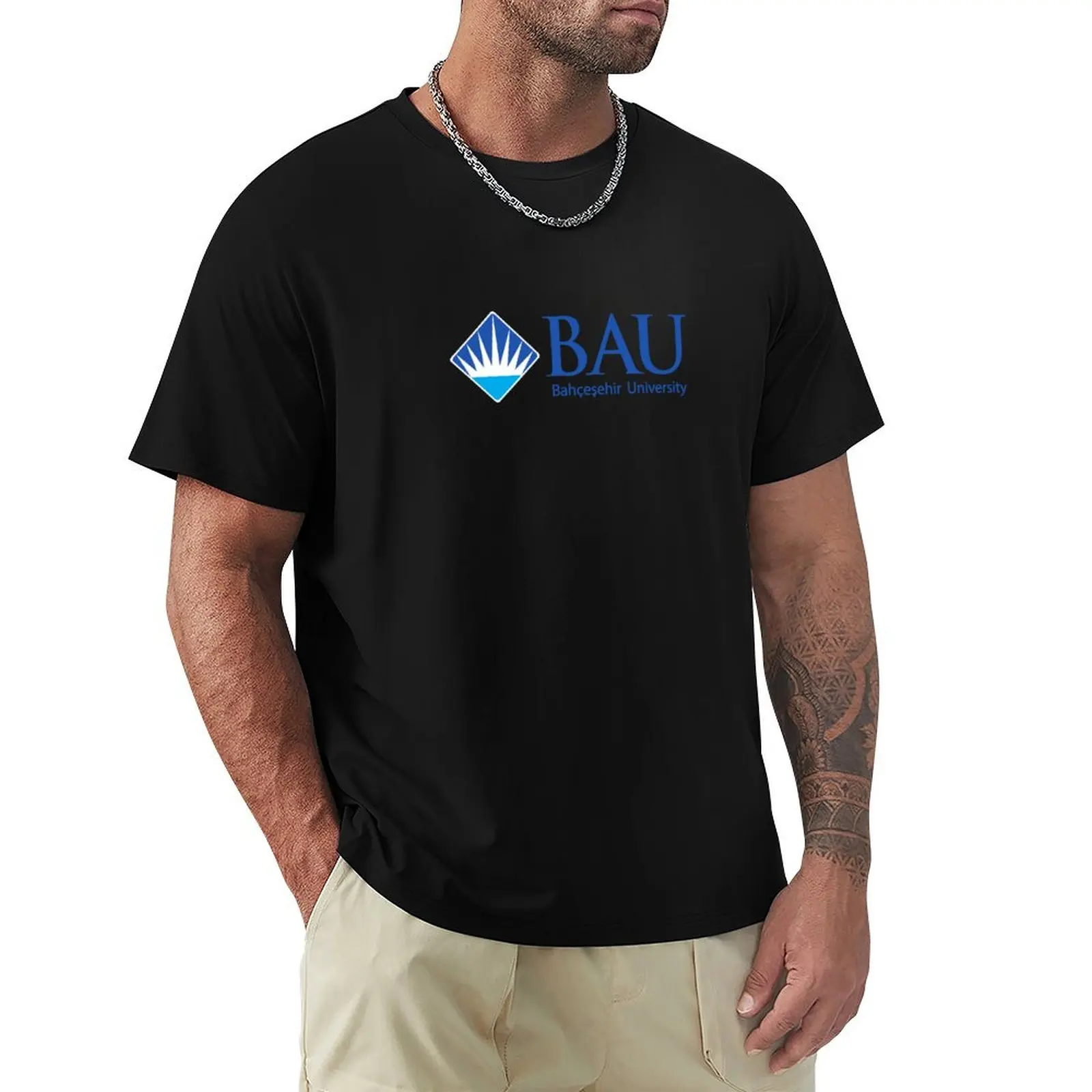 Camiseta horizontal con logotipo de la Universidad Bah?e?ehir, camiseta de trabajo para mecánico