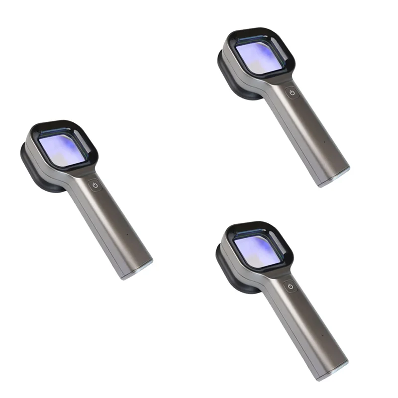 【COMELY】3X Madeira Lâmpada Analisador de Pele Portátil Salão Facial Analisador de Beleza UV Madeira Lâmpada Para Cuidados com a Pele Analisando Teste