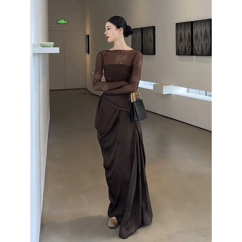 

Fashionable And Artistic Style, Beautiful Outfit For Women In Spring And Autumn, High-End Temperament, Slim Fit Dress