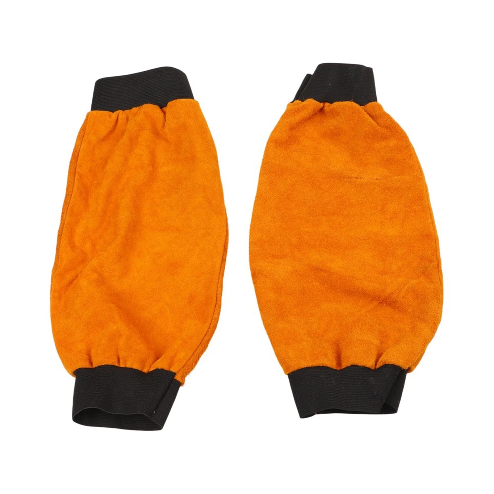 Extended arm leather welding sleeves for welding MIG TIG and plasma cutting with tear resistant cowhide material