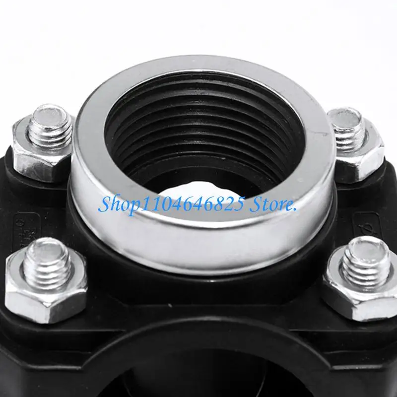 Efficient PE Plastic Water Pipe Adapter with Internal Threads Carbon Metal Pipe Connector for Quick Installation & Leak