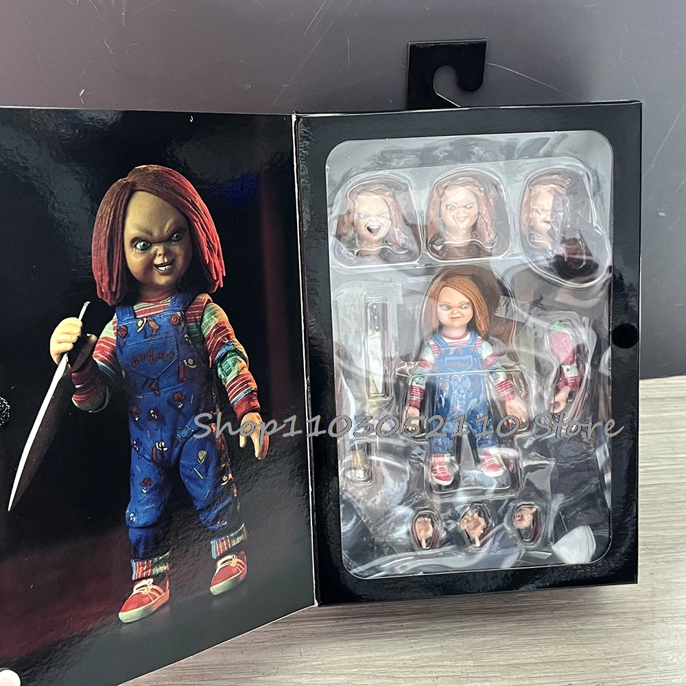 NECA الأخير تشاكي الشكل أنيمي الطفل لعب عروس تشاكي اللعب نموذج الديكور عيد الميلاد Helloween هدية دمية #6