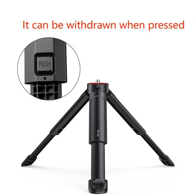 FFYY-コンパクトミニ三脚、折りたたみ式デスクトップスタンド、電話カメラとスタビライザー用ハンドグリップ