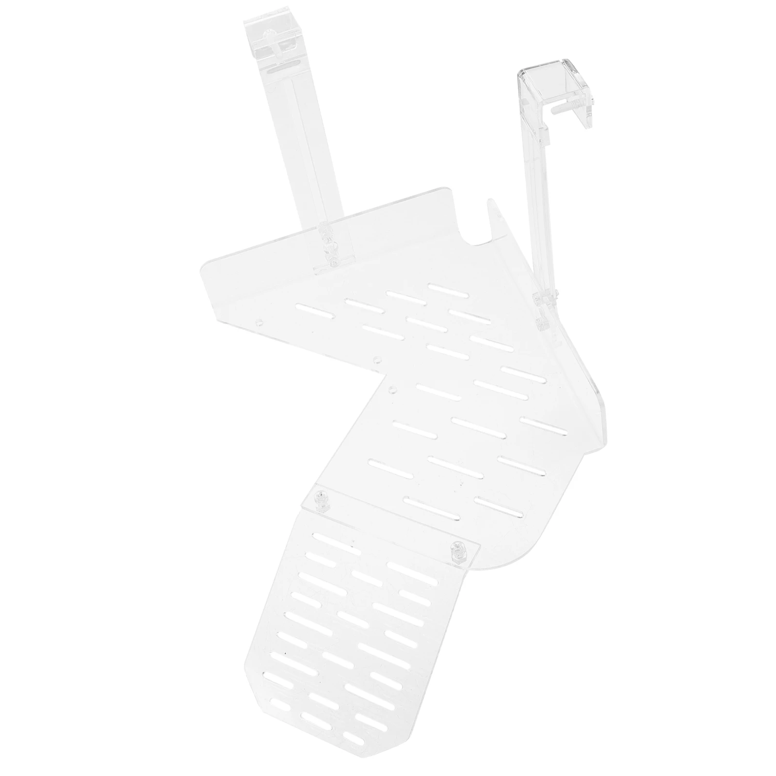 

Acrylic Turtle Basking Platform Durable Terrace Decoration Aquatic Turtles Terrarium Pet Climbing Ramp Slope Hook Glass Fish