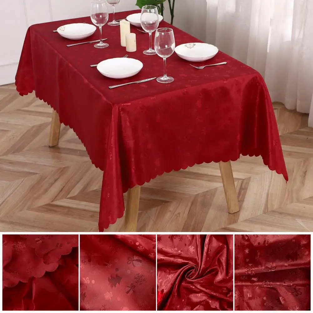 Tablecloth Waterproof Jacquard Table Cover Stain-resistant Table Cloth For Parties Dinner Table Decoration Dinner Tablecloth