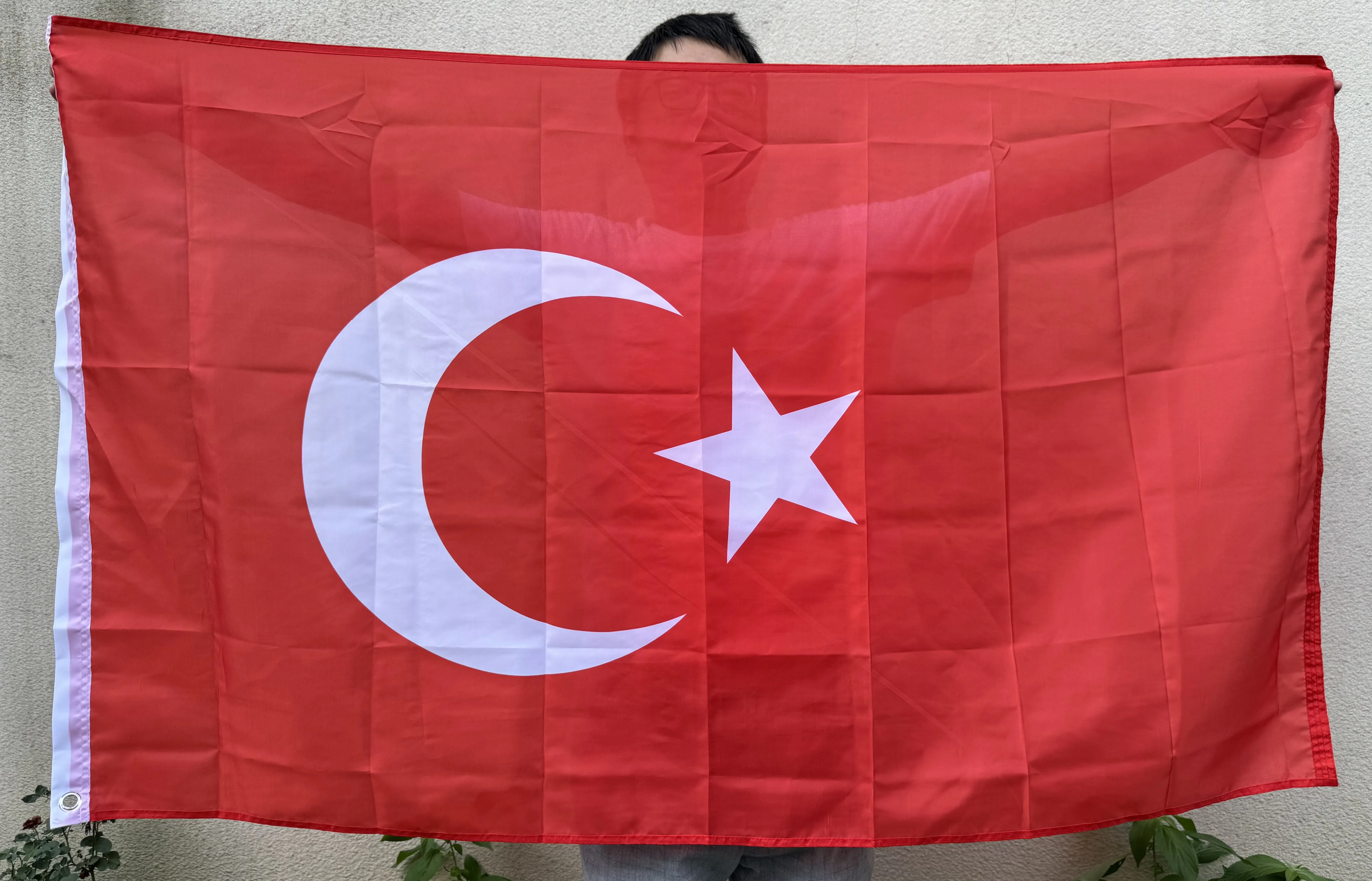 QFB 3x5ft Turkey country national Flag 90 * 150cm Turkish flying Flag Banner for decoration election