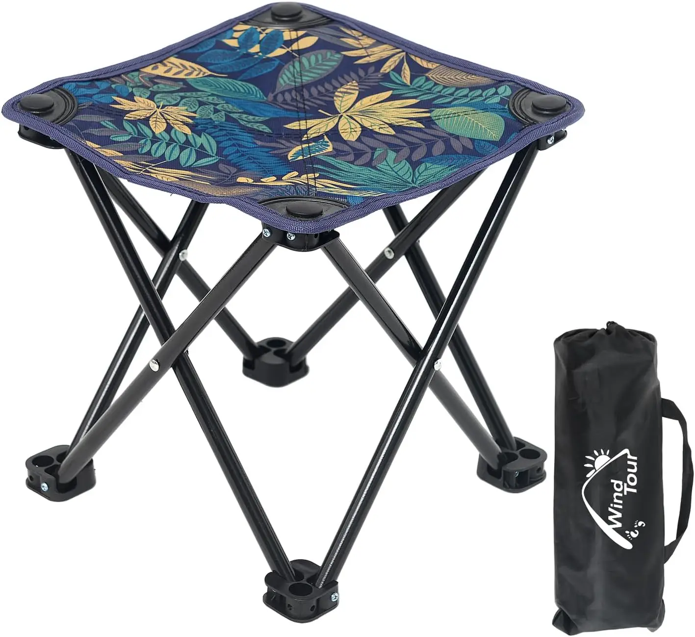 

Portable Folding Camping Stool Lightweight Outdoor Chair for Fishing Hiking Gardening Beach with Carry Bag