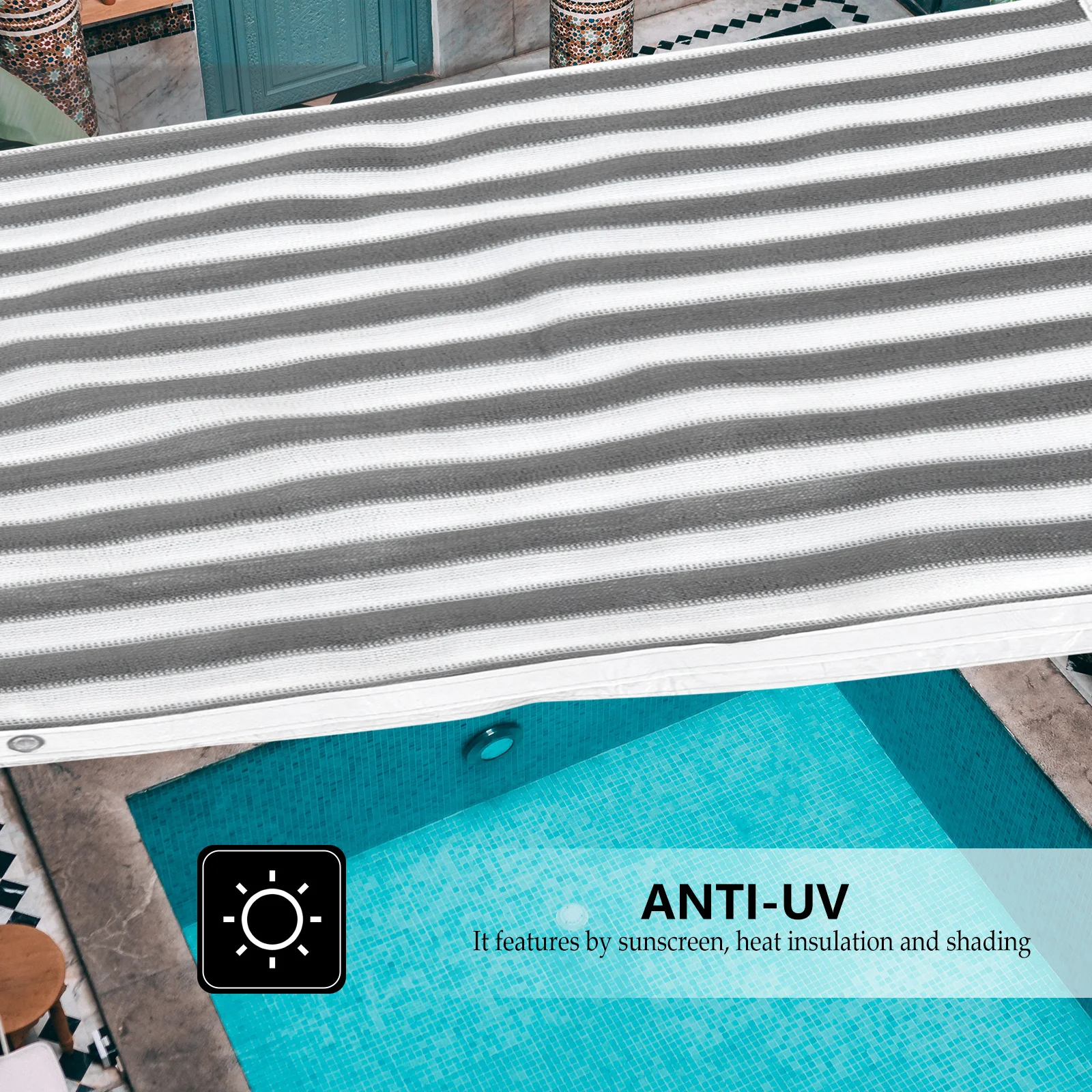 

Sun Shade Cloth Reliable Heat Insulation Shading Net for Outdoor Use Balcony Cover Outdoor Sunshade Net