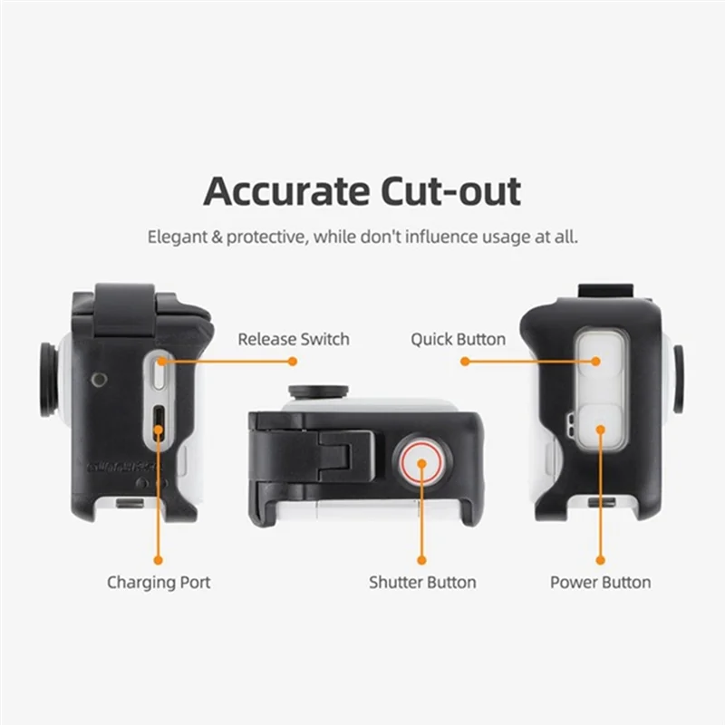 SUNNYLIFE For Insta360 GO 3 GO 3S Camera Protective Bezel Accessories Anti-Bump Drop Quick Release Protective Frame-T44C