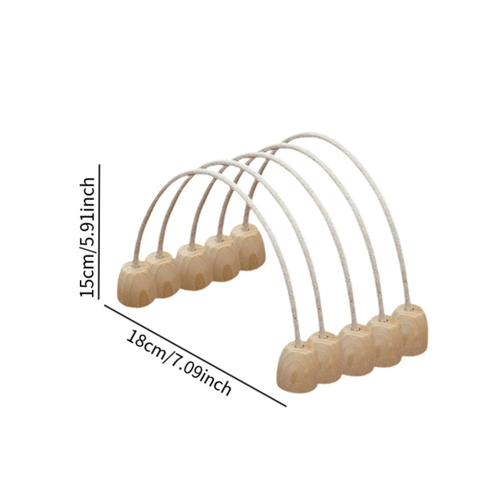 ของเล่นกีฬาห่วงโครเก้ 6 ชิ้นพร้อมฐานไม้สําหรับเกมสนามหญ้าในร่มกลางแจ้ง