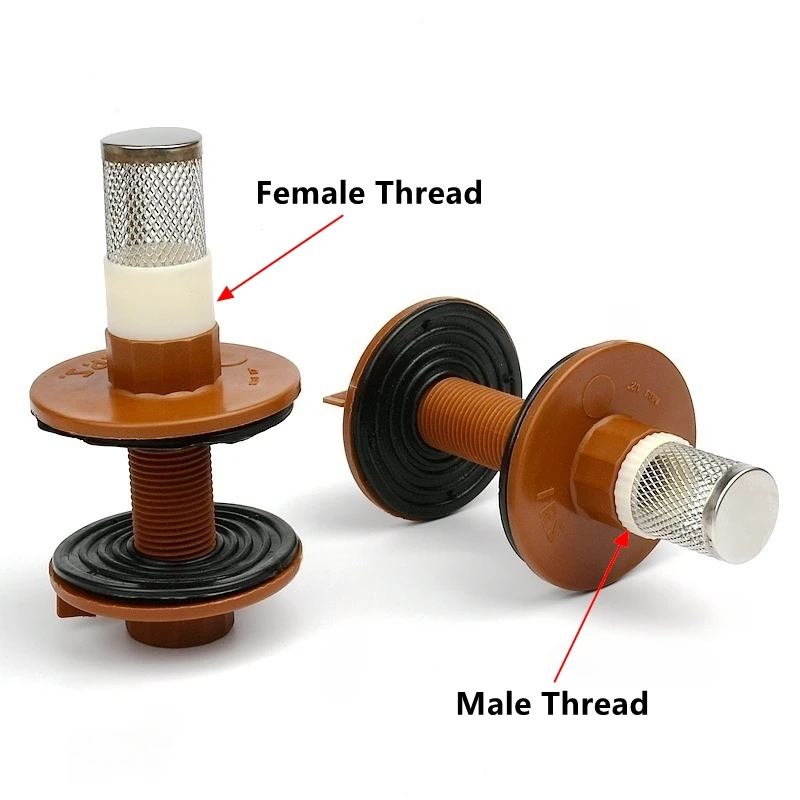 1PC 1/2‘’ 3/4‘’ 1‘’ PPH Connector Double Female Thread Water Tank Joints Male Thread Fish Tank Accessories Garden Fittings
