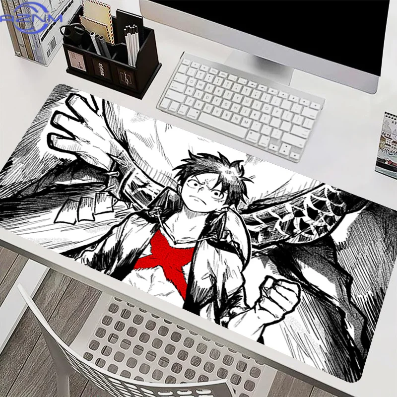 Large Mouse Pad Gaming Keyboard Mat O-one P-piece luffy Black and white anime carpet PC Computer Mousepad Game Extended Desk Mat