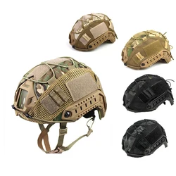 1 PC Tactical Helmet Cover for Fast MH PJ BJ Helmets Fast Helmet Protector Elasticated Cord (Helmet Not Included)