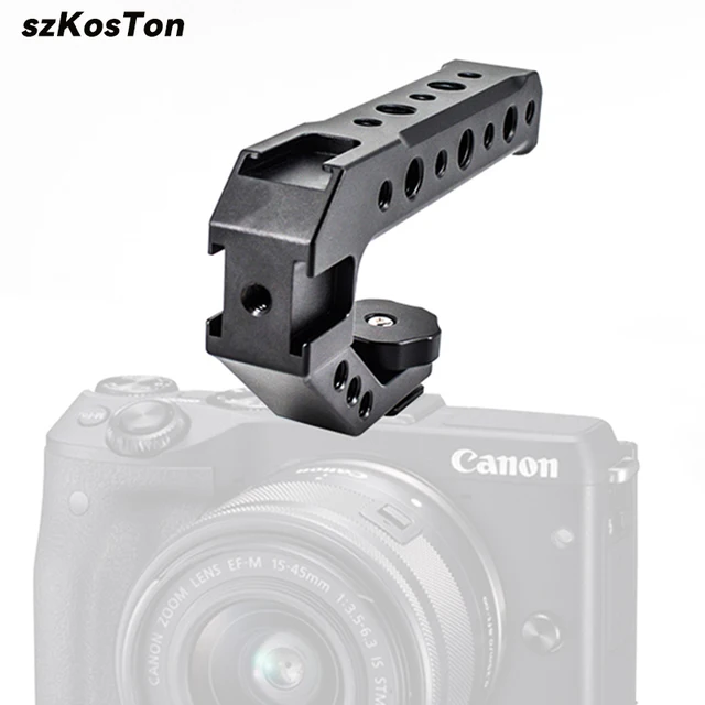 Uniwersalny uchwyt górny do aparatu DSLR 3 Adapter do mocowania na zimną gorącą stopkę do monitora LED Mikrofon Metalowy uchwyt do sera