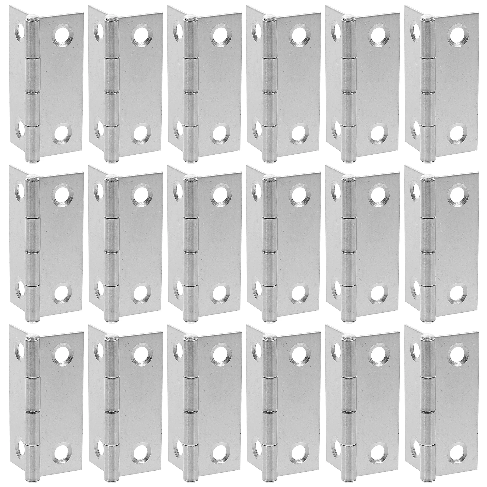 

20pcs Stainless Steel Mini Flat For Doors Windows Picture Frame Hardware Folding Furniture 3.5Mm Hole Diameter Durable Hinge