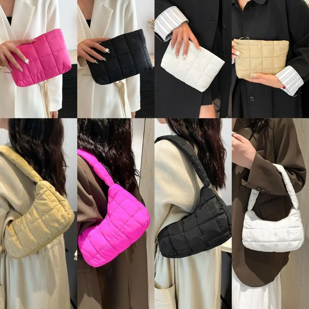 

Fashionable Minimally Designed Women Shoulder Bags Solid Color Handmade Underarm Bag Cosmetic Bag Autumn