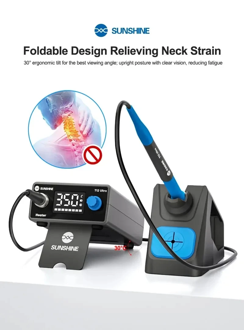 

Паяльная станция SUNSHINE T12 ULTRA для ремонта чипов, пайка материнской платы, удаление южного моста, гибкие кабели, замена компонентов