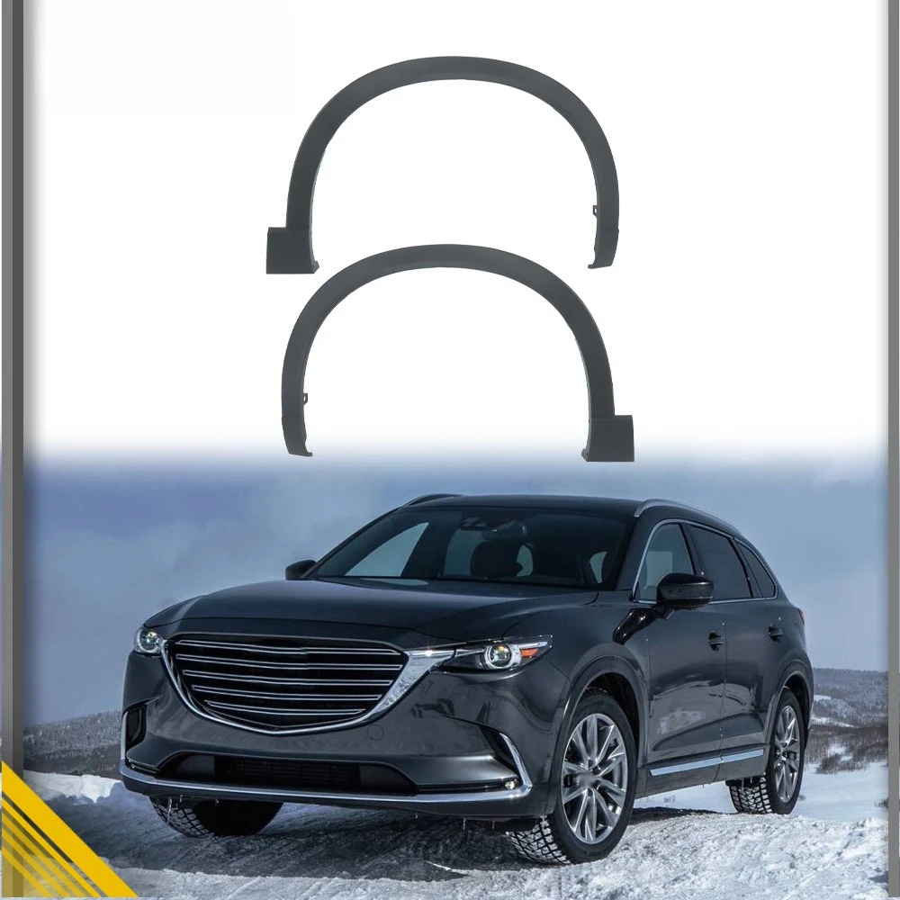 Front Left+Right Wheel Lip Fender Wheel Opening Molding For Mazda CX-9 2016-2023