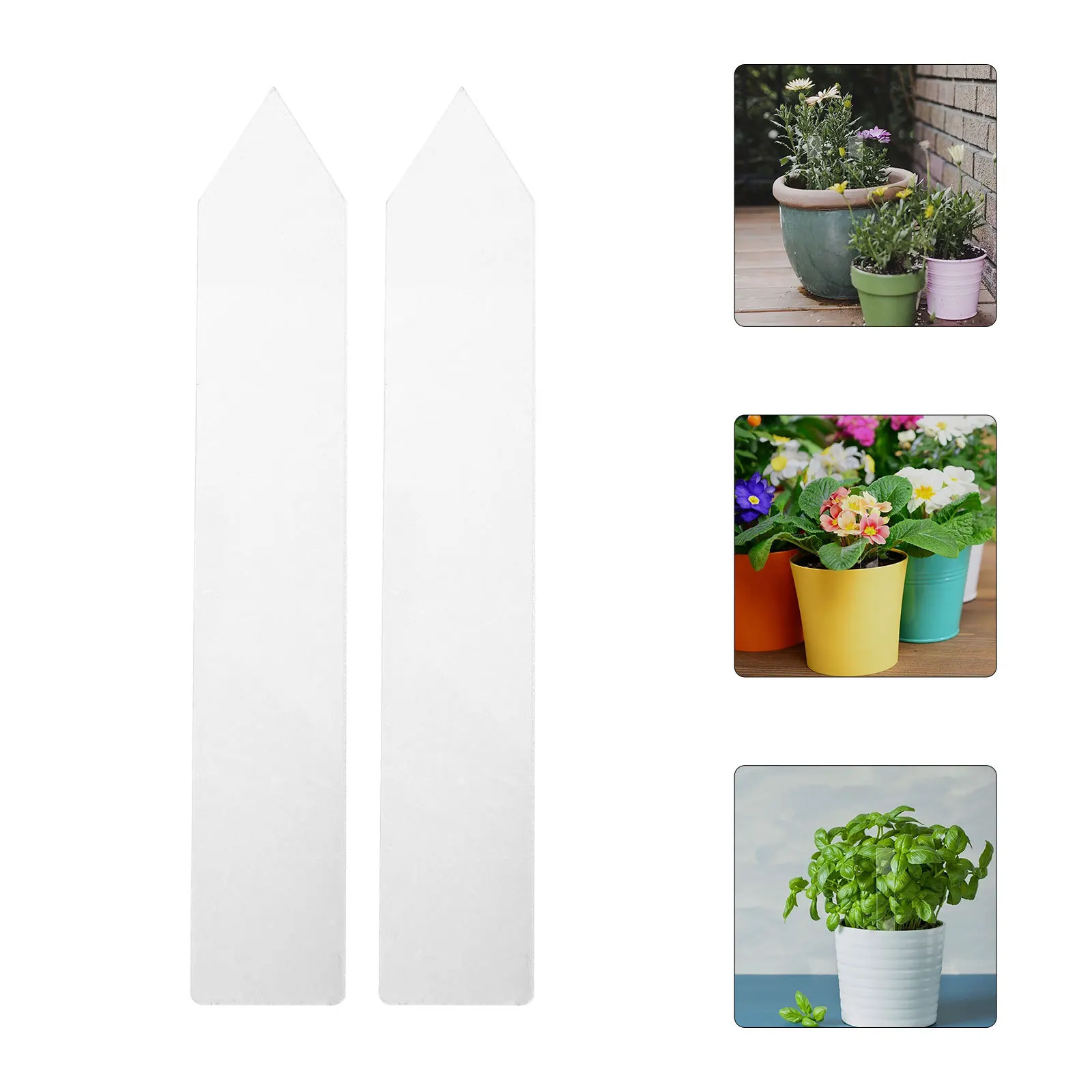 

24Pcs Clear Acrylic Garden Markers Waterproof Plant Labels Stakes for Potted Flowers Herbs Vegetable Plant Signs for Garden