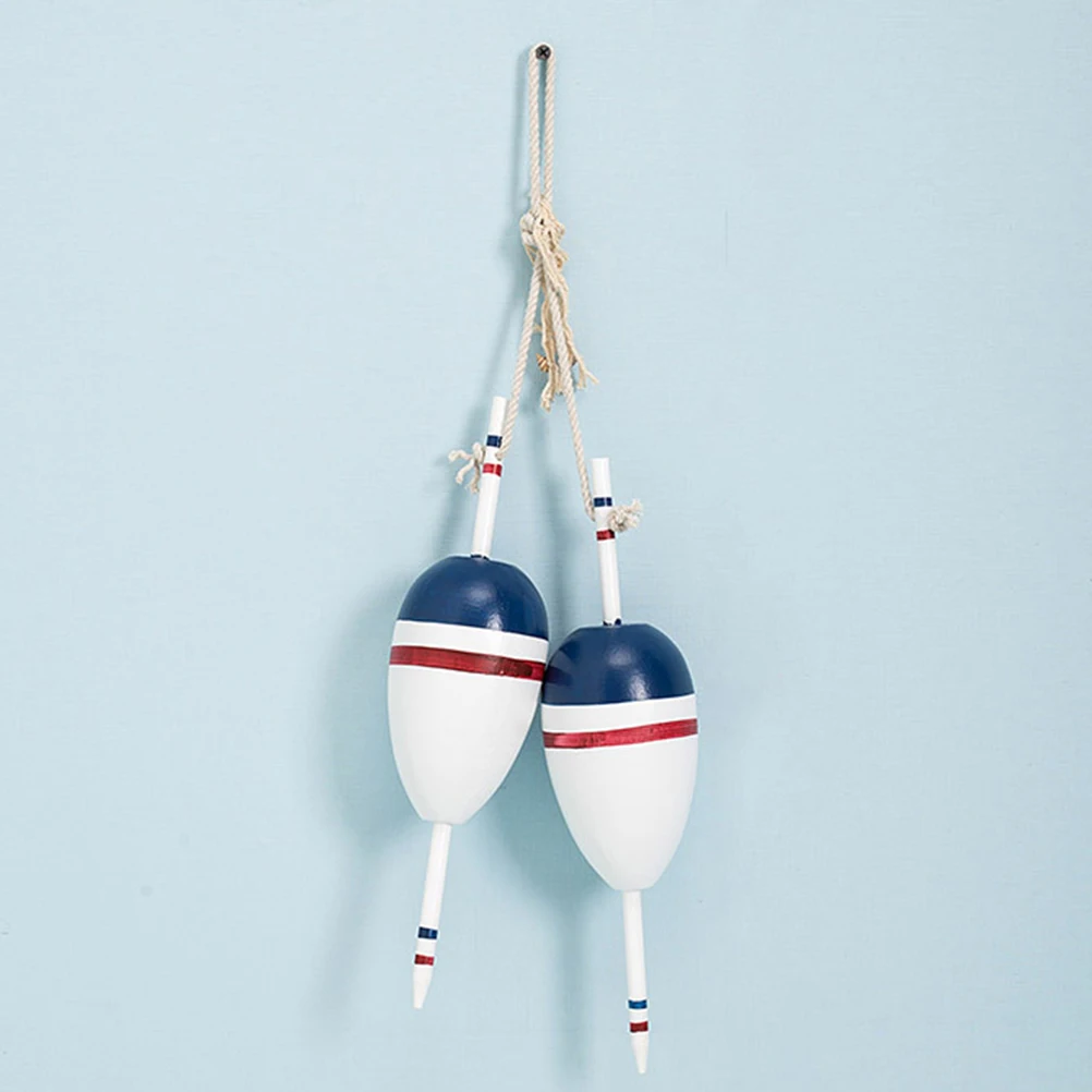 

Solid Wood Wall Pendant Mediterranean Theme Home Decor Hanging Ornament for Living Room Restaurant Marine Style Adornment