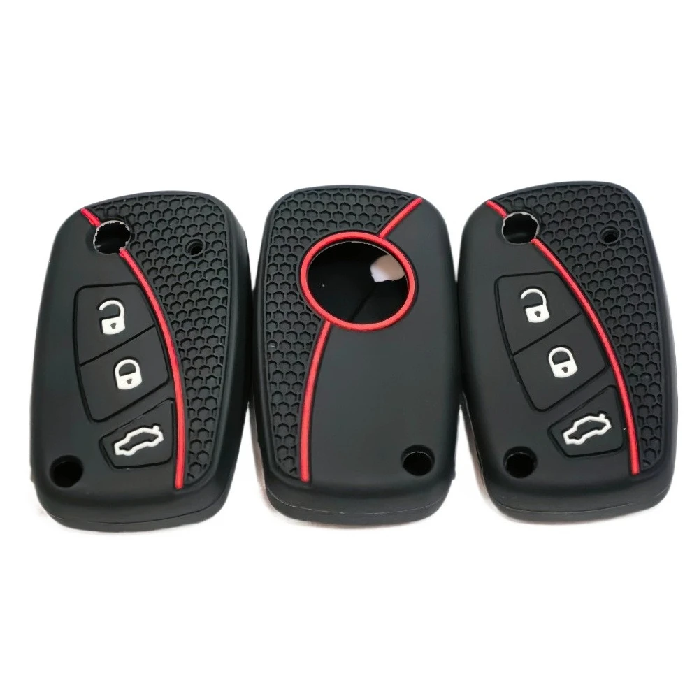 

Новый современный силиконовый чехол для автомобильных ключей для Stilo/Grande/Punto/Bravo/Linea/Idea/Panda 500, держатель для ключей с дистанционным управлением, аксессуары