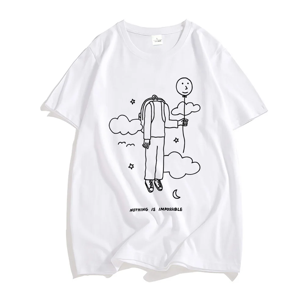 

Футболки с рисунком «Ничего безупремого» MacMiller Balloonerism, альбом, футболка 2025», хлопковые футболки с короткими рукавами и круглым вырезом, рубашка унисекс