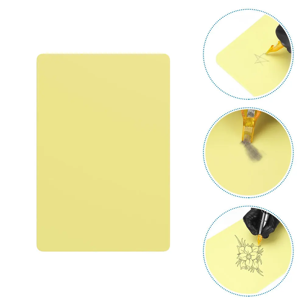 

5Pcs A4 Tattoo Practice Skin Silicone Blank Soft Skin for Tattoo Artists Students and Beginners Practice Tools