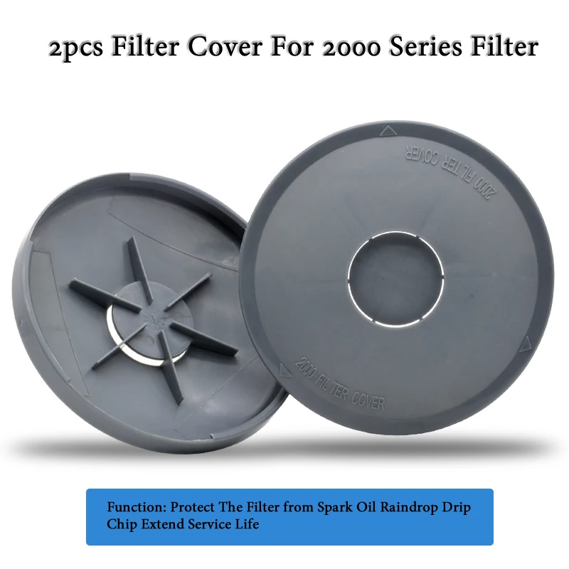 2Pcs Filter Cover Filter 2091 2096 2097 2071 2291 2296 2297 Round Filter Cap Protect The Filter from Spark Oil Raindrop