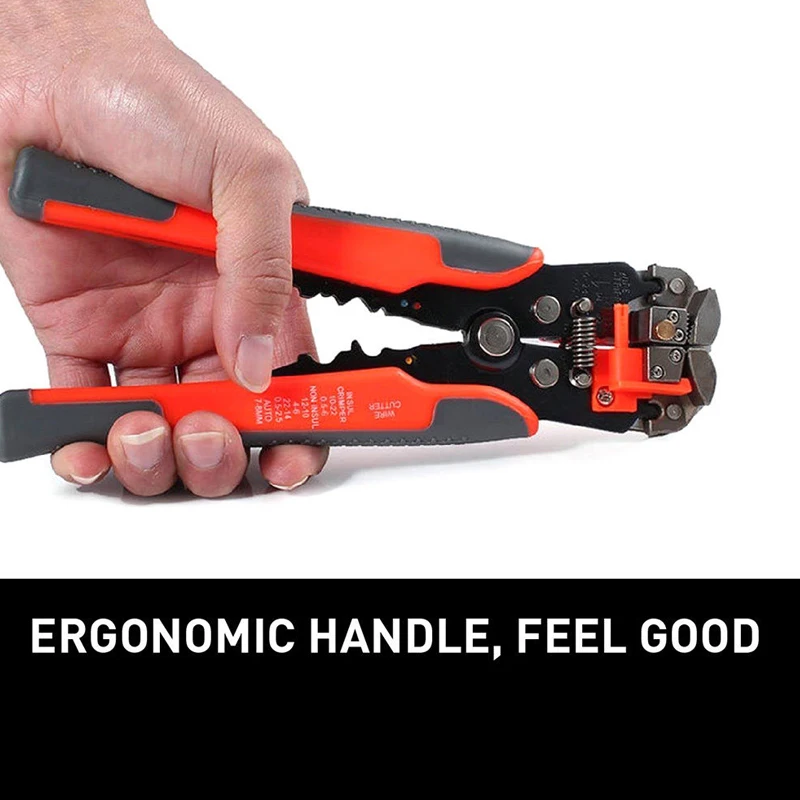 Winholder Professional Self-Adjusting Insulation Automatic Electrical Cable Wire Stripper Cutter Crimper Terminal Tools Orange